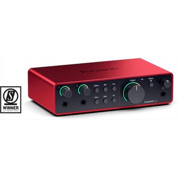 Focusrite Scarlett 2i2 4th Gen – 2-Kanaals USB-C Audio, Muziek en Instrumenten, Ophalen of Verzenden, Nieuw