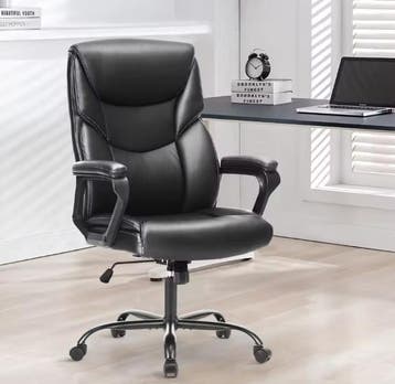 Ergonomische Gamingstoel – PU-Leder met Lendensteun, Huis en Inrichting, Bureaustoelen, Bruin, Verzenden, Nieuw, Ergonomisch
