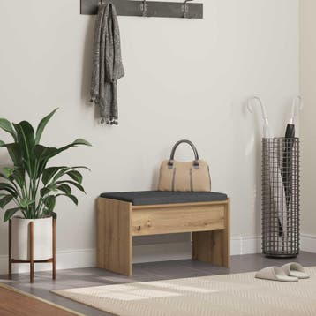 vidaXL Halbank Artisan Eiken 63 x 38 x 40 cm, Verzenden, Nieuw