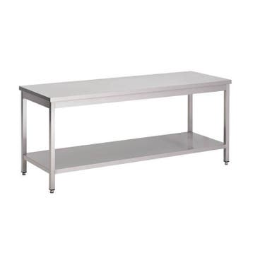 RVS werktafel met onderblad | 60 cm diep | 8 Formaten, Verzenden, Nieuw in verpakking