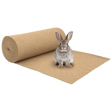 vidaXL Jute mat voor knaagdieren 1x25 m 5 mm, Verzenden, Nieuw