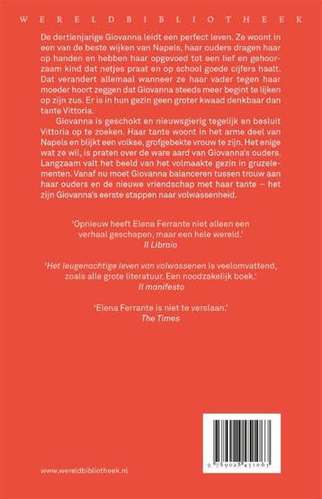 Het leugenachtige leven van volwassenen 9789028451063, Boeken, Verzenden, Gelezen, Elena Ferrante