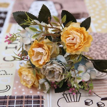 Kunst Boeket - Zijden Rozen Roos Bloemen Luxe Boeketten, Verzenden, Nieuw