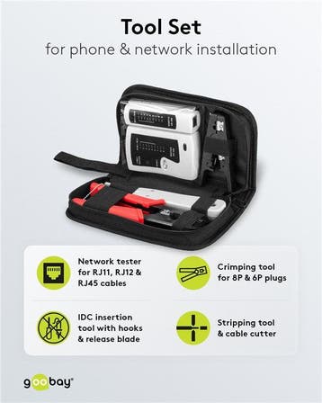 Toolset voor telefoon- en netwerkinstallatie (4-in-1), Ophalen of Verzenden, Nieuw