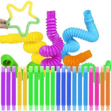 Kruzzel Sensorische Buizen 20 Stuks – Kleurrijke Fidget Toys, Ophalen of Verzenden, Nieuw