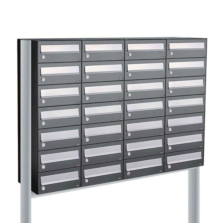 Brievenbusunit Hive set vrijstaand 4-breed, 7-hoog -, Tuin en Terras, Brievenbussen, Nieuw, Verzenden