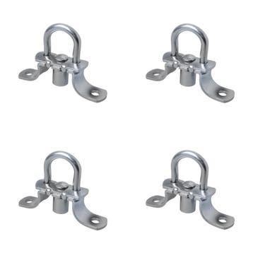 ProPlus Rond zeiloog met veer - staal - Ø 22 mm - set van 4, Ophalen of Verzenden, Nieuw