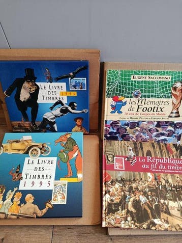 Frankrijk 1995/1998 - Set van 4 officiële filatelistische, Gestempeld