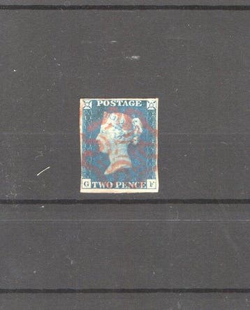 Groot-Brittannië 1840 - Groot Brittannie de 2 penny blauw, Gestempeld