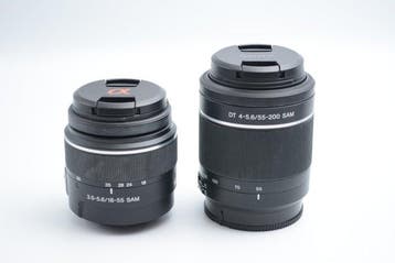 Sony SAL1855 DT 3.5-5.6/18-55mm SAM + SAL55200-2 DT, Nieuw