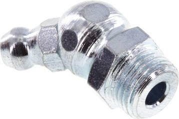45° Haakse Smeernippel Staal R 1/8 Inch DIN 71412 [5 Stuks], Verzenden, Nieuw