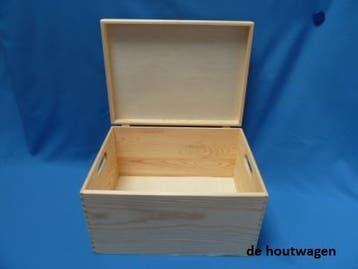 kist met deksel  nieuwe modellen met betere scharnieren, Minder dan 50 cm, Minder dan 50 cm, Ophalen of Verzenden, Minder dan 50 cm