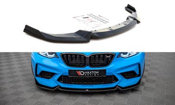 Voorspoiler V.2 BMW M2 F87 Competition Maxton Glans Zwart, Ophalen of Verzenden, Nieuw