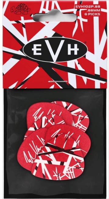 Jim Dunlop Eddie Van Halen Frankenstein plectrum 0.88 mm, Muziek en Instrumenten, Ophalen of Verzenden, Nieuw, Elektrische gitaar