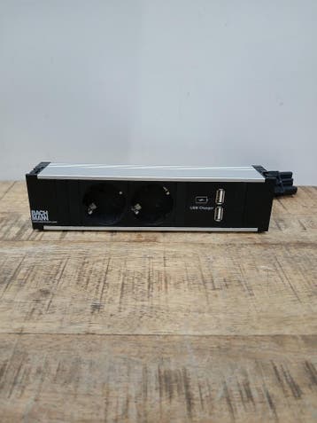 Bachmann Coni 912.0156 stekkerdoos, alu /zwart, Ophalen, Nieuw
