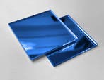 Set van 30 kleine vierkante spiegeltjes (3x30x30 mm, blauw), Ophalen of Verzenden, Nieuw