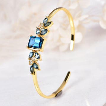 Zonder minimumprijs - Armband Zilver - Gemengde edelstenen -, Nieuw