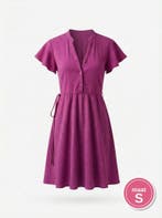 Supertrash Jurk Crêpe Fuchsia Maat S, Kleding | Dames, Jurken, Supertrash, Zo goed als nieuw, Roze, Maat 36 (S)