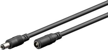 DC-verlengkabel | Zwart-1.5 m, Ophalen of Verzenden, Nieuw