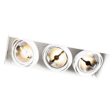 Inbouwspot wit  AR111 trimless 3-lichts - Oneon, Verzenden, Nieuw