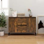 vidaXL Dressoir 102x35x70 cm bewerkt hout gerookt, 100 tot 150 cm, Verzenden, Nieuw, 25 tot 50 cm