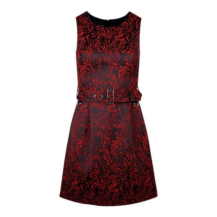 Atos Lombardini • rood zwarte jurk • XXS (IT38), Kleding | Dames, Jurken, Zwart, Nieuw, Maat 34 (XS) of kleiner, Verzenden