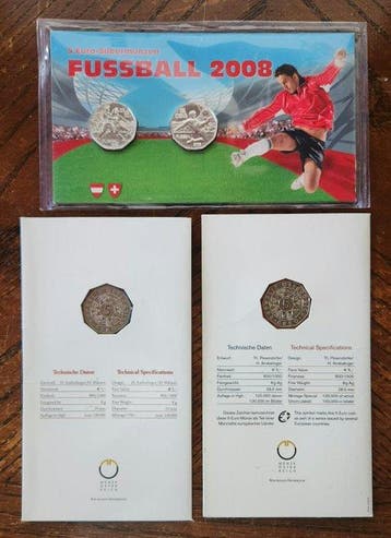 Oostenrijk. 5 Euro 2002/2008 (4 monete) (Zonder