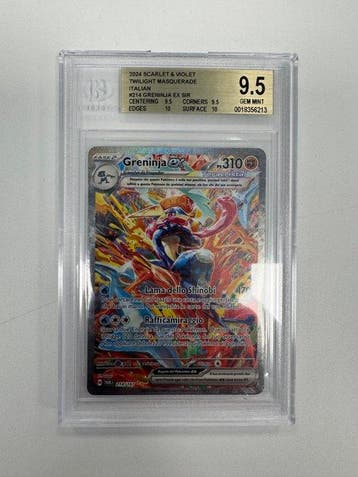 Pokémon Graded card - Greninja ex 214 - Beckett 9.5 -, Hobby en Vrije tijd, Verzamelkaartspellen | Pokémon, Nieuw