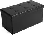 Hoppa! HOP-LSF76X38-BLL Zitpoef Zwart Van 43 voor 19, Nieuw, Minder dan 50 cm, Ophalen of Verzenden, Rechthoekig