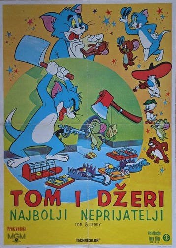 Cartoons - Seven Original Yugoslavian Cinema Posters –