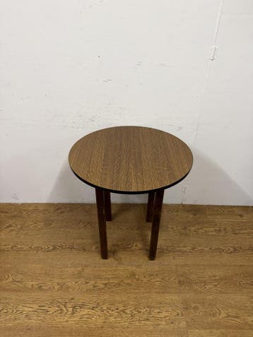 Gebruikte Cafétafel (70 cm rond) - T1673 Vintage/Café, Ophalen, Nieuw