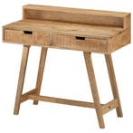 vidaXL Bureau 100x45x90 cm massief ruw mangohout, Huis en Inrichting, Verzenden, Nieuw