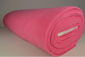 Fuchsia fleece stof - Rol van 10 meter - Snelle verzending, 120 cm of meer, Ophalen of Verzenden, Roze, Polyester