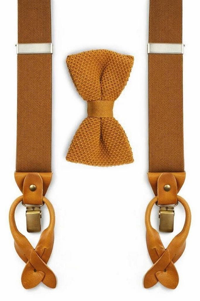Sir Redman Bretels Combi Pack Cognac maat one size Heren, Kleding | Heren, Stropdassen, Effen, Oranje, Nieuw, Verzenden