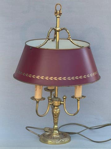 Tafellamp - Brons, geëlektrificeerd - lamp