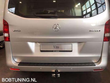 Zwart aluminium traanplaat bumperbescherming Mercedes Vito W, Ophalen of Verzenden, Nieuw