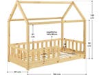 Juskys Marli - Kinderbed - Valbeveiliging Lattenbodem -, Verzenden, Nieuw