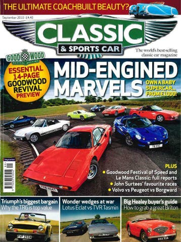 CLASSIC AND SPORTSCAR TRG TR6 TVR TASMIN BMW 323I, Verzenden, Gelezen, Algemeen