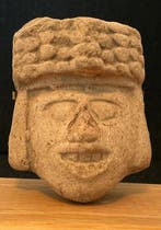 Teotihuacan aardewerken hoofd van een