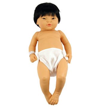 Babypop jongen 52 cm vinyl pop met  van €68,99 voor €34,50, Ophalen of Verzenden, Nieuw