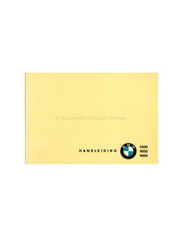 1964 BMW 1500 / 1600 / 1800 OWNERS MANUAL DUTCH