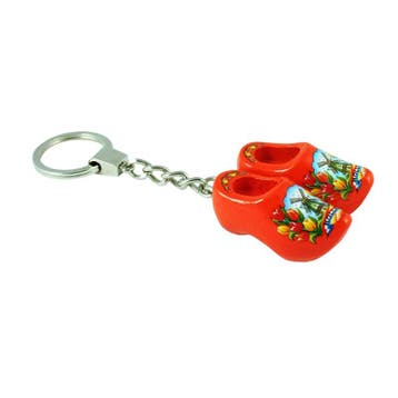 Sleutelhanger met 2 klompjes van 4 cm Oranje, Ophalen of Verzenden, Nieuw