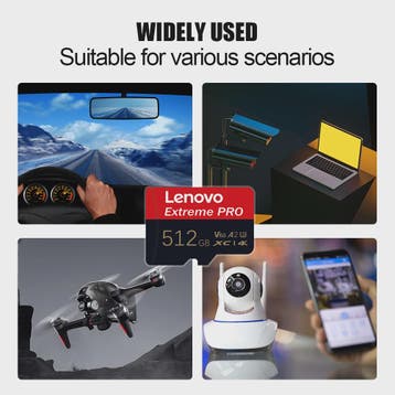 Lenovo Extreme PRO Micro SDXC Kaart 128GB/256GB/512GB U3 V60, Verzenden, Nieuw