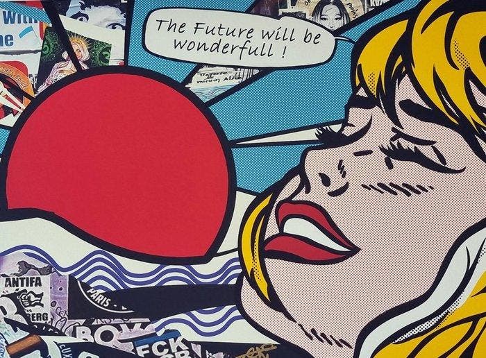 Tushikuni - The future will be wonderfull 2 - Roy, Antiek en Kunst, Kunst | Designobjecten