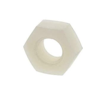 Nylon moer M5 - DIN 555 - Zeskantmoeren metrisch, Doe-het-zelf en Verbouw, IJzerwaren en Bevestigingsmiddelen, Ophalen of Verzenden