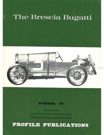THE BRESCIA BUGATTI (PROFILE PUBLICATIONS 69), Nieuw, Author