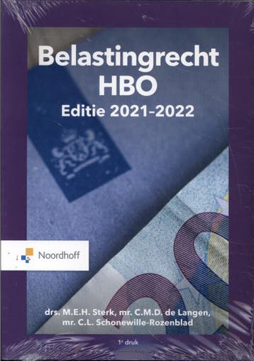Belastingrecht HBO / 2021-2022 - M.E.H. Sterk 9789001754037, Boeken, Verzenden, Zo goed als nieuw, M.E.H. Sterk