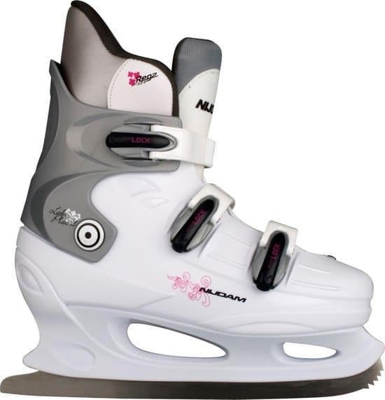 Nijdam kunstschaats maat 40 Hardboot - Wit/Zilver/Fuchsia, Sport en Fitness, Schaatsen, Zo goed als nieuw, Nijdam, Ophalen of Verzenden
