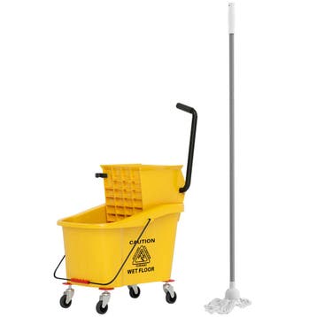 TRUUSK Schoonmaakwagen 36 Liter - Emmer met Pers - Huishoudw, Verzenden, Nieuw