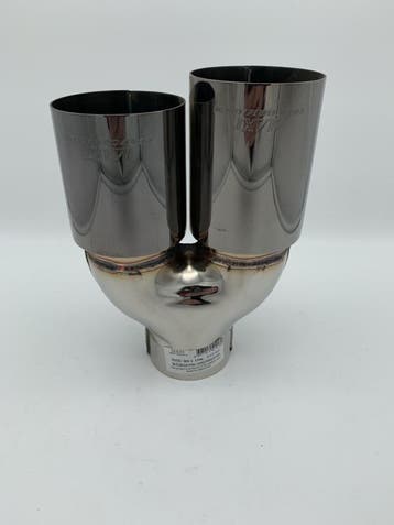 Sierstuk black pearl RVS Dubbel Rond – versprongen – 2 x 76, Ophalen of Verzenden, Nieuw